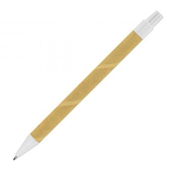 10x Kugelschreiber aus Pappe / Farbe: braun