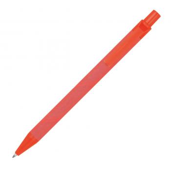 10x Kugelschreiber aus Pappe / Farbe: rot