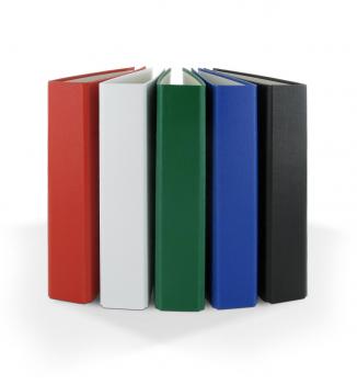 10x Ringbuch / DIN A5 / 4-Ring Ordner /  je 2x blau, grün, schwarz, weiß und rot