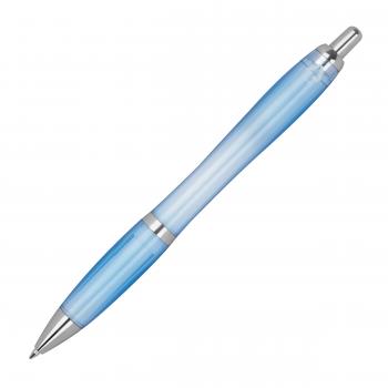 10x RPET Kugelschreiber / Farbe: transparent hellblau