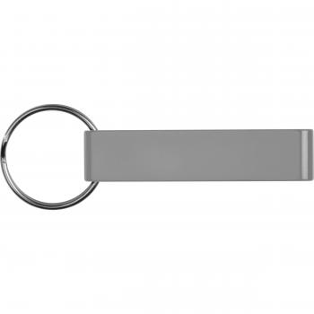 10x Schlüsselanhänger mit Gravur / mit Flaschenöffner / Farbe: grau