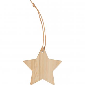 10x Sternanhänger aus Bambus / Christbaum- oder Dekoanhänger