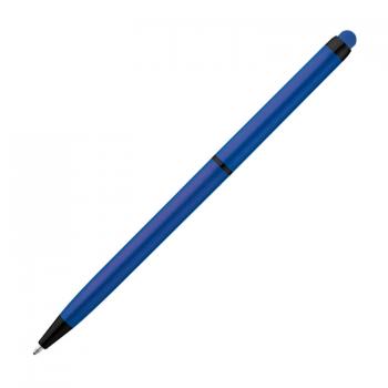 10x Touchpen Kugelschreiber mit Namensgravur - aus Metall - Farbe: blau
