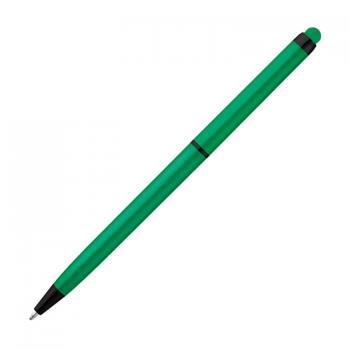 10x Touchpen Kugelschreiber mit Namensgravur - aus Metall - Farbe: grün