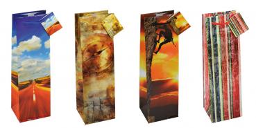 12 Geschenktaschen / Geschenktüten / Maße: 362x124x76mm / für große Flaschen