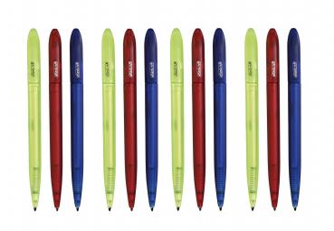 12 Herlitz Kugelschreiber / 3 verschiedene transluzente Farben