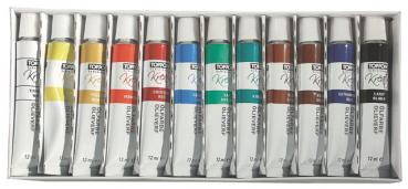 12 Ölfarben Set je 12ml