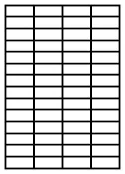 1400 Etiketten 25 Blatt DIN A4 52,5 X 21,2