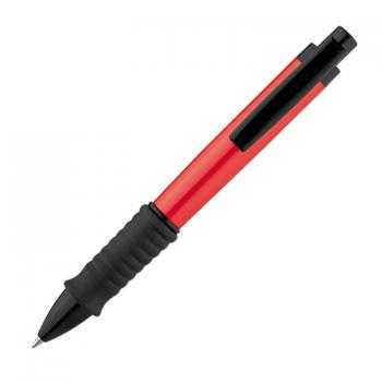 15 Kugelschreiber mit Gravur aus Aluminium / Farbe: je 5x metallic grau,blau,rot
