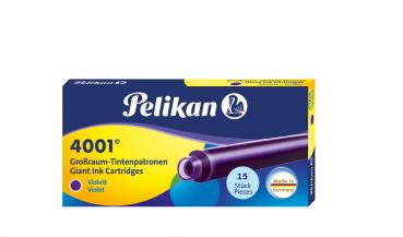 15 Pelikan Großraum Tintenpatronen 4001® / Füllerpatronen / Farbe: violett