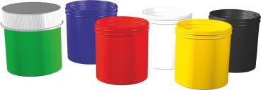 18 (3x 6) Schulmalfarben je Töpfchen 20ml 6 verschiedene Farben