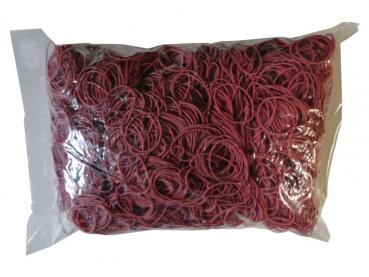 1kg Gummibänder Gummiringe rot Breite=1mm Ø=100mm