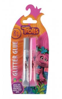 2 Tuben Glitter Glue / 2 verschiedene Farben / "Trolls"