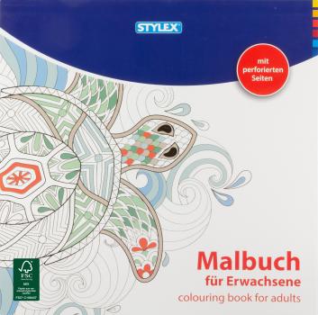 2 verschiedene Malbücher / Malbuch für Erwachsene / 48 Seiten / Größe: 24x24cm