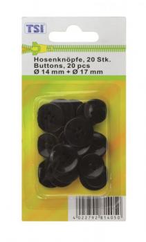 20 Hosenknöpfe / Größe 14mm + 17mm