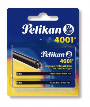 20 Pelikan Großraum Tintenpatronen 4001® /Füllerpatronen/Farbe: brillant-schwarz