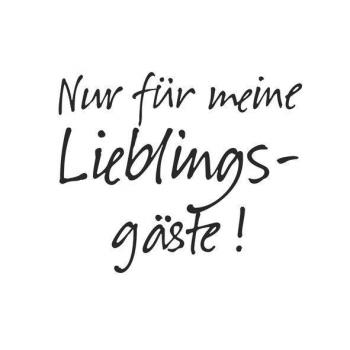 20 Servietten "Nur für meine Lieblingsäste" / Größe: 33x33cm