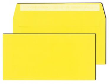 25 Briefumschläge / Din lang / haftklebend / 120g/m² / Farbe: sonnengelb