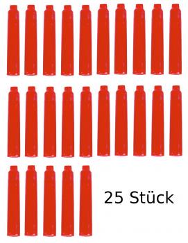 25 Füllerpatronen / Tintenpatronen / Farbe: rot