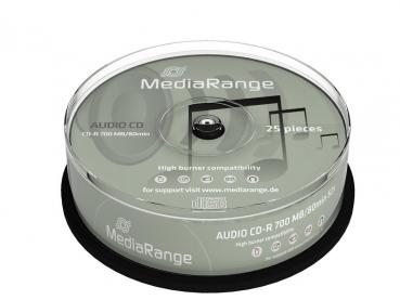 25 MediaRange Rohlinge Audio CD-R 80min