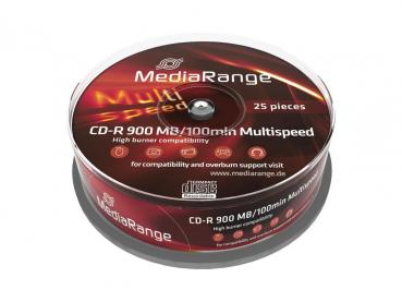 25 MediaRange Rohlinge Cake25 CD-R 900MB 100min