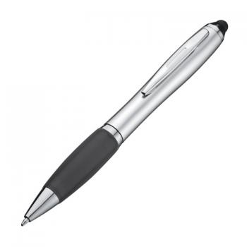 25x Touchpen Kugelschreiber / Farbe: silber-schwarz