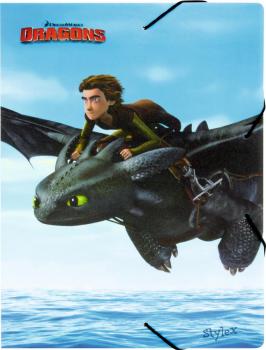 2x DRAGONS Heftbox / DIN A4 / aus PP / 2 verschiedene Motive