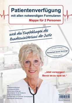2x Patientenverfügung mit Mappe / mit Betreuungsverfügung, Vorsorgevollmacht,...