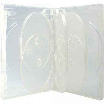 3 Stück XLayer 8fach 8er DVD CD Box Hüllen transparent
