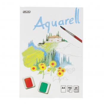 3x Herlitz Aquarellblock / DIN A4 / 20 Blatt / 150g/m²