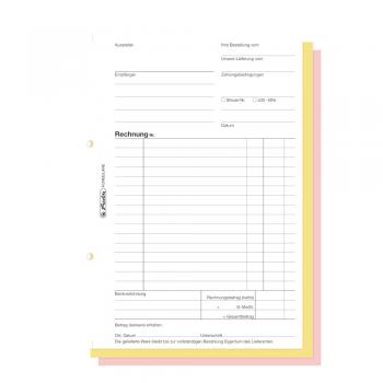 3x Herlitz Rechnungsbuch 307 / A5 / 3x 40 Blatt / selbstdurchschreibend