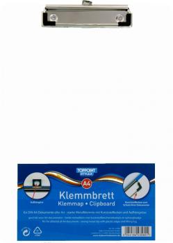 3x Klemmbrett DIN A4 transparent je 1x grün blau klar