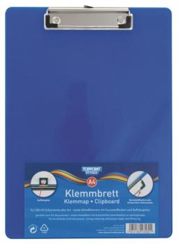 3x Klemmbrett DIN A4 transparent je 1x grün blau klar