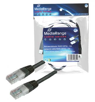 3x MediaRange Netzwerkkabel 10,0m schwarz