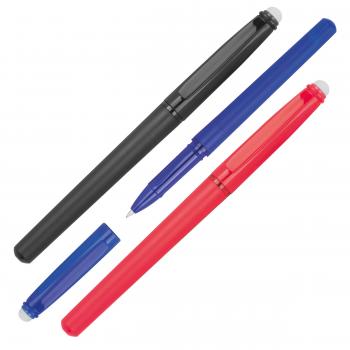 3x Radierbarer Gelstift / Gelschreiber / Schreibfarbe: je 1x schwarz, blau, rot