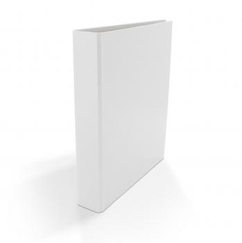 3x Ringbuch / DIN A5 / 4-Ring Ordner / Farbe: weiß + 100 Prospekthüllen