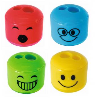 4 Dosenspitzer / Anspitzer / "Smile" / 4 verschiedene Farben