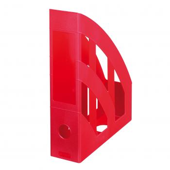 4 Herlitz Stehsammler / Plastik Stehordner / Farbe: rot