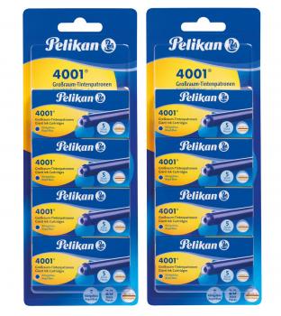 40 Pelikan Großraum Tintenpatronen 4001® / Füllerpatronen / Farbe: königsblau
