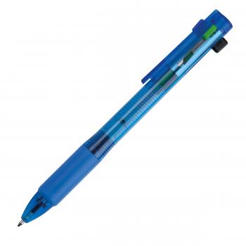 4in1 Kugelschreiber mit 4 Schreibfarben / Kugelschreiberfarbe: blau