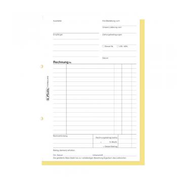 4x Herlitz Rechnungsbuch 305 / A5 / 2x 40 Blatt / selbstdurchschreibend