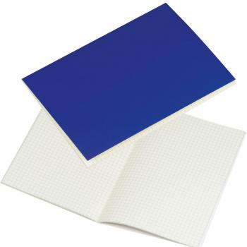 4x Notizbuch / Notizheft DIN A5 / 100 karierte Seiten / Farbe: blau