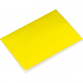 4x Notizbuch / Notizheft DIN A5 / 100 karierte Seiten / Farbe: gelb