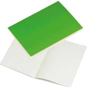 4x Notizbuch / Notizheft DIN A5 / 100 karierte Seiten / Farbe: grün