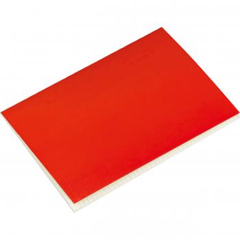 4x Notizbuch / Notizheft DIN A5 / 100 karierte Seiten / Farbe: rot
