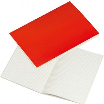 4x Notizbuch / Notizheft DIN A5 / 100 karierte Seiten / je1x blau,rot,gelb,grün