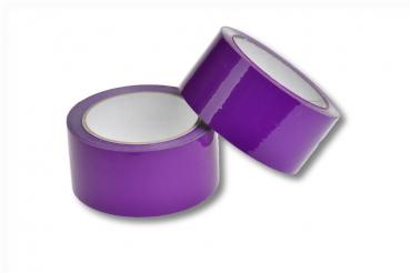 4x Packband / Paketklebeband / 66m X 50mm / leise abrollend / Farbe: violett