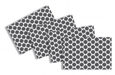 4x Platzdeckchen / Tischset "Dots" / Größe: 45 x 30 cm