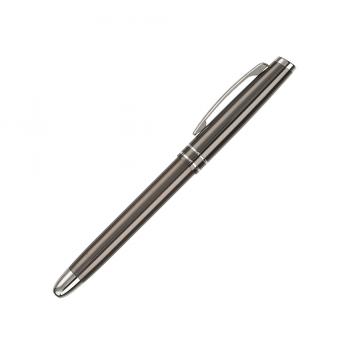 4x Rollerball / aus Metall / mit 2 Zierringen / 4 Farben