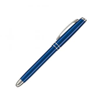4x Rollerball / aus Metall / mit 2 Zierringen / 4 Farben